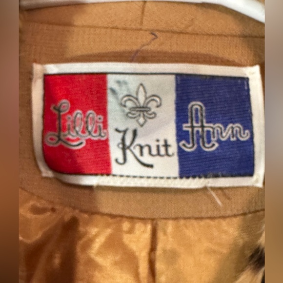 LilliAnn Fashions Vintage 60's Coat- Genuine Rabbit fur leopard print Coat S/M - Picture 6 of 11